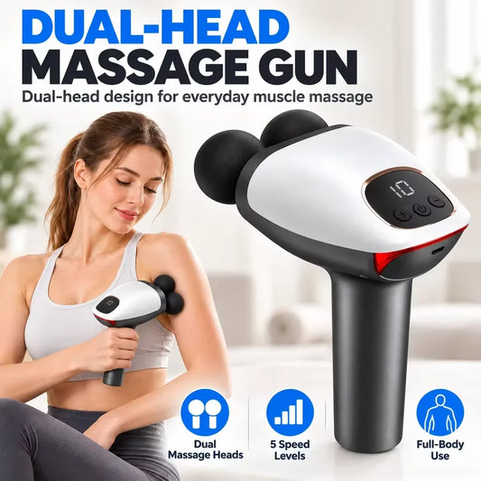 Dual-Head Percussion Massage Gun