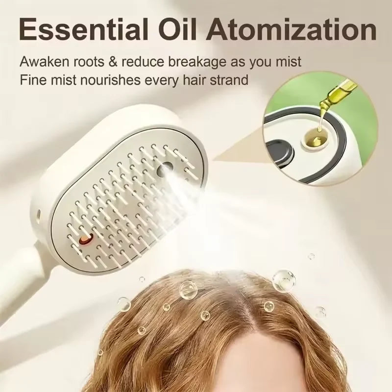3-in-1 Electric Mist Massage Hair Comb